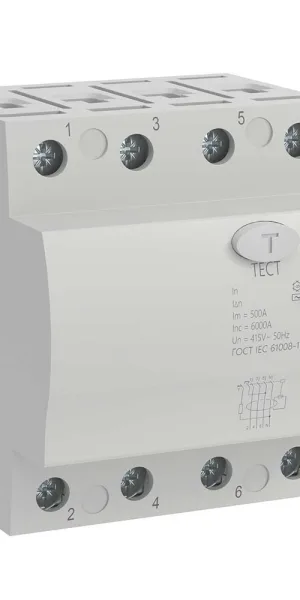 УЗО DKC Yon Max 40А 3P+N тип AC 30 мА 10 кА (MDL100-4P2-40-AC)