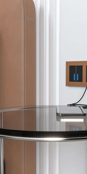 Розетка Werkel встраиваемая черная матовая с USB-A/ Type-C (a056275)