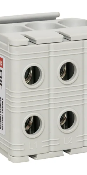 Клемма на 6 проводов EKF PROxima КСВ 16-50 2,5-50 кв.мм с пастой (plc-kvs3-16-50-grey)