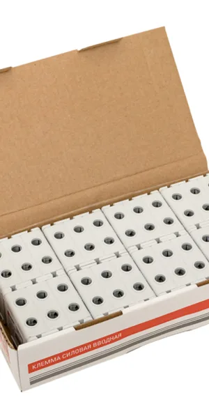 Клемма на 6 проводов EKF PROxima КСВ 16-50 2,5-50 кв.мм с пастой (plc-kvs3-16-50-grey)