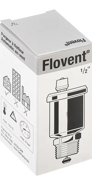 Воздухоотводчик автоматический Flamco 1/2 НР(ш) с отсекающим клапаном (27722)