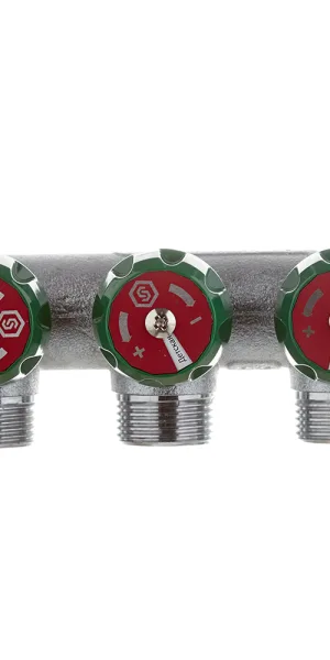 Коллектор Stout 3/4 ВР(г) х 3 выхода 3/4(ЕК) х 3/4 НР(ш) регулирующий (SMB-6850-343403)