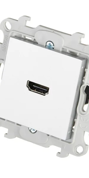 Розетка HDMI Simon 24 Harmonie встраиваемая алюминий (2411094-033)