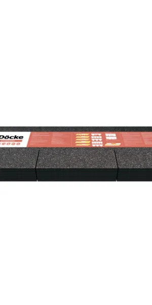 Черепица гибкая коньково-карнизная Docke Premium кофе 11/22 пог.м