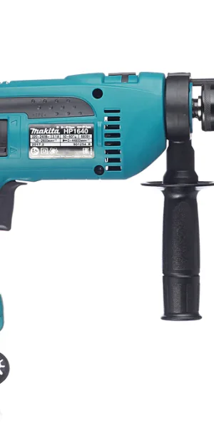 Дрель сетевая ударная Makita HP1640 680 Вт ключевой патрон