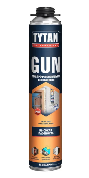 Пена монтажная профессиональная Tytan Professional Gun всесезонная 750 мл