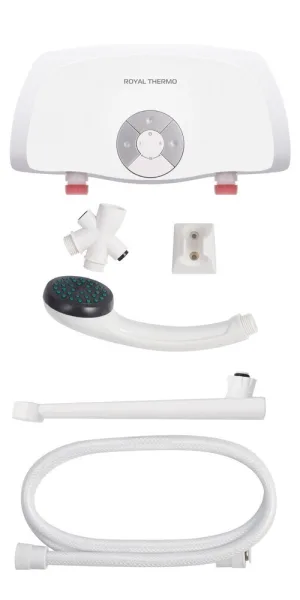 Водонагреватель проточный Royal Thermo Smartfix TS (5,5 kW) душ и кран электрический 5,5 кВт вертикальный