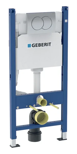 Инсталляция Geberit Delta Duofix для подвесного унитаза с кнопкой хром (458.149.21.1)