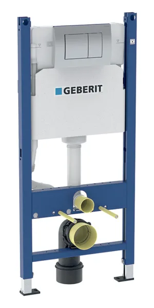 Инсталляция Geberit Delta Duofix для подвесного унитаза с кнопкой хром (458.163.21.1)