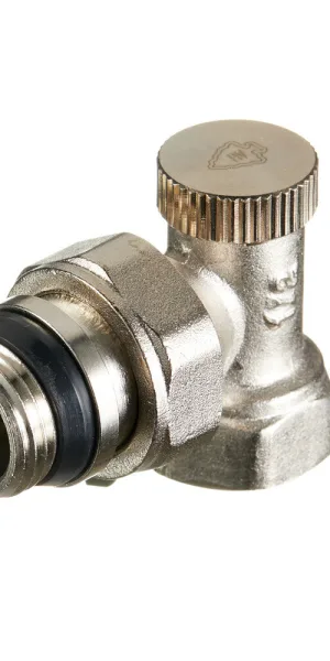 Клапан запорный угловой Arrowhead Element 1/2 ВР(г) х 1/2 НР(ш) для радиатора (215122)