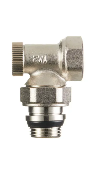 Клапан запорный угловой Arrowhead Element 1/2 ВР(г) х 1/2 НР(ш) для радиатора (215122)