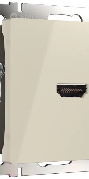 Розетка HDMI Werkel встраиваемая слоновая кость (a051487)