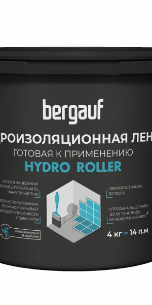 Лента гидроизоляционная жидкая Bergauf Hydro roller 4 кг