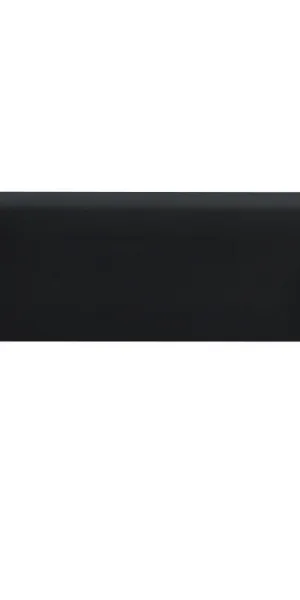 Плинтус экополимер Winart Pro Quadro 80х16х2000 мм черный матовый с монтажной планкой (90.80.001.023)