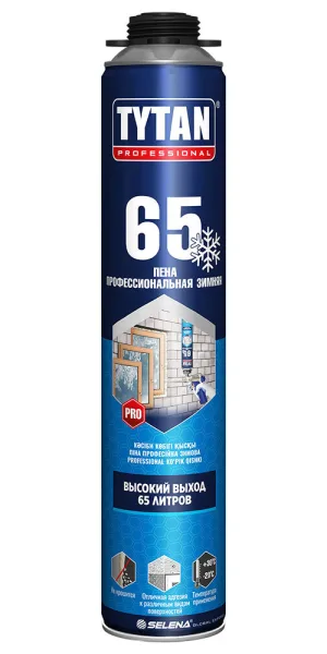 Пена монтажная профессиональная Tytan 65 зимняя 750 мл