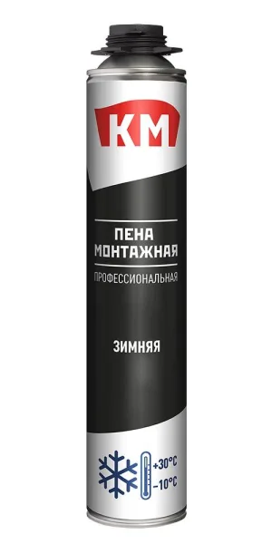 Пена монтажная профессиональная КМ зимняя 720 мл