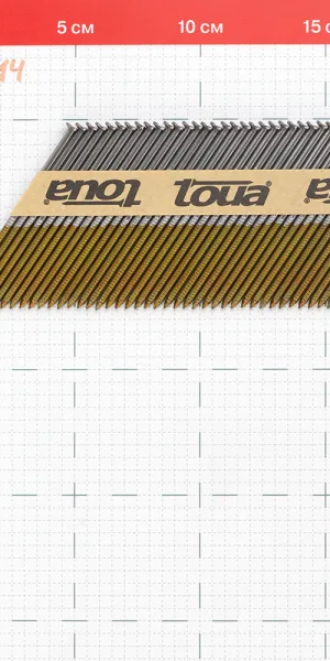Гвозди реечные Toua для гвоздезабивного пистолета 3,05х90 мм ершеные (2000 шт.)