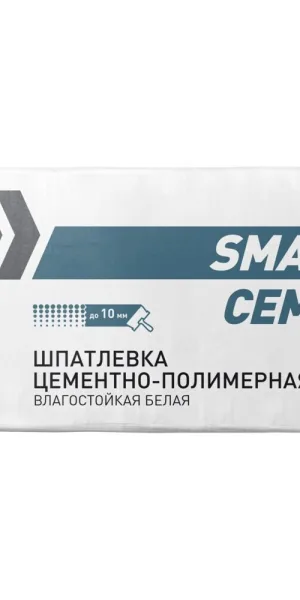 Шпаклевка цементно-полимерная Danogips Smart Cement выравнивающая белая 20 кг