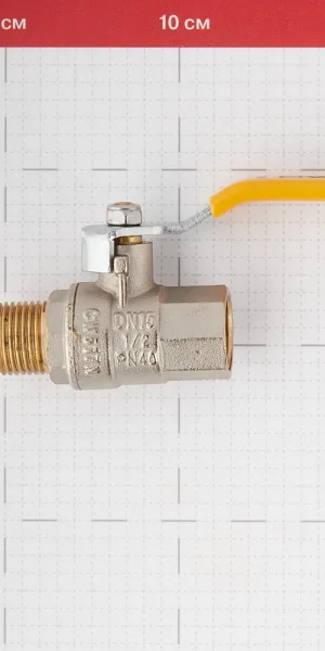 Кран шаровой газовый Valtec 1/2 ВР(г) х 1/2 НР(ш) ручка (VT.272.N.04)