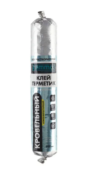 Клей-герметик кровельный гибридный Cemmix сверхпрочный PU65 черный