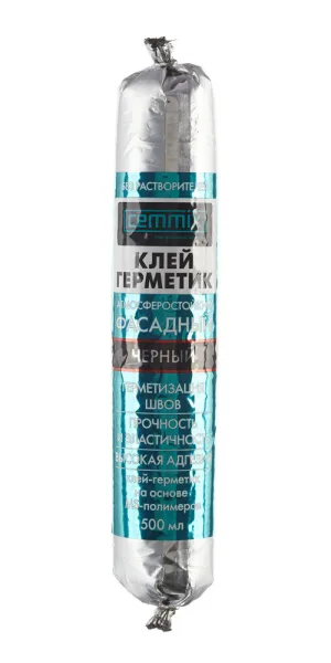 Клей-герметик фасадный гибридный Cemmix PU40 черный 500 мл