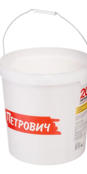 Ведро строительное полимерное Петрович без крышки 20 л