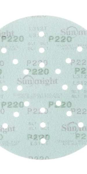 Диск шлифовальный Sunmight Film L312T d225 мм P220 на липучку пленочная основа (5 шт.) (53511R)