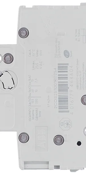 Автоматический выключатель модульный ABB S201 1P 25А тип C 6 кА 220 В (2CDS251001R0254)