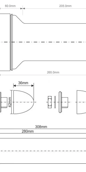 Комплект для монтажа инсталляции McAlpine d90х110 мм (FP45R-KIT2/9955)