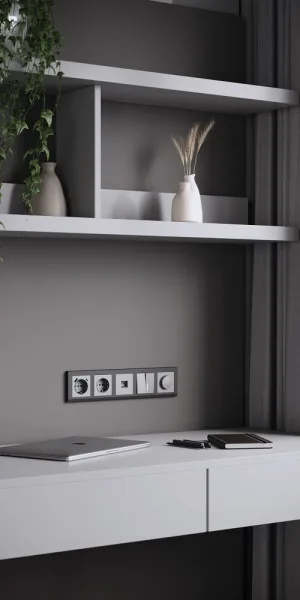 Розетка Werkel встраиваемая серебряная матовая со шторками с USB-A/ Type-C (a063618)