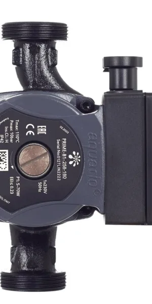 Циркуляционный насос для систем отопления Aquario Prime-В1-258-180 DN25 подъем 8 м 180 мм с гайками (5028)
