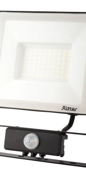 Прожектор светодиодный Ritter Profi 6500К 70 Вт IP65 с датчиком движения черный
