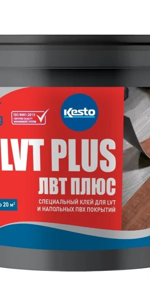 Клей акриловый для ПВХ и LVT плитки Kesto LVT Plus 4 кг