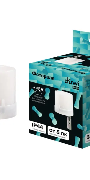 Датчик освещенности Duwi FR-02 IP44 230 В белый (25872 8)