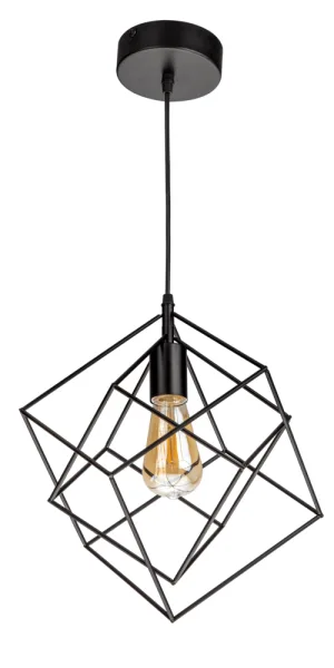 Светильник подвесной Ritter Soffitta E27 40 Вт 4 кв.м черный IP20 (52628 5)