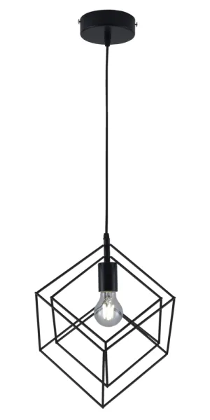 Светильник подвесной Ritter Soffitta E27 40 Вт 4 кв.м черный IP20 (52628 5)