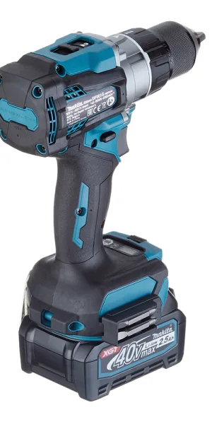 Дрель-шуруповерт аккумуляторная бесщеточная Makita XGT 40 В 2,5 Ач Li-Ion 2 АКБ и ЗУ (DF001GD201)
