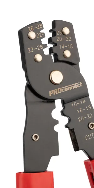 Пресс-клещи Proconnect HT-202B для обжима автоклемм 0,10-6 кв.мм (12-3032-4)