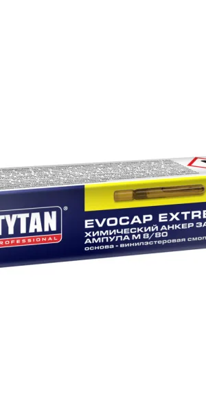 Химический анкер ампула d8/80 мм винилэстровая смола Tytan Professional Evocap Extreme