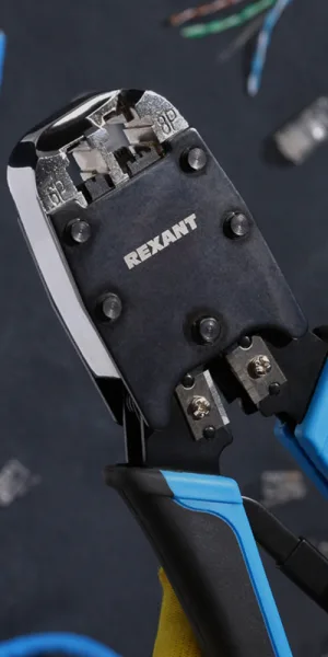 Пресс-клещи Rexant HT-500R для обжима RJ разъемов 8P8C/6P4C/6P4C/6P2C (12-3434-1)