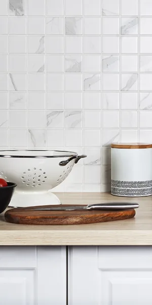 Мозаика Starmosaic Carrara Matt белая керамическая 306х306х6 мм матовая