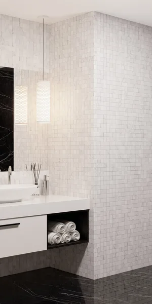 Мозаика Starmosaic Carrara Matt белая керамическая 306х306х6 мм матовая