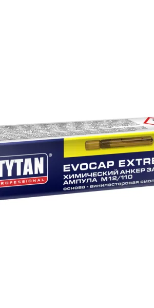 Химический анкер ампула d12/110 мм винилэстровая смола Tytan Professional Evocap Extreme