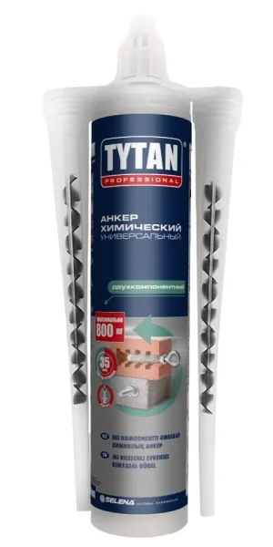 Химический анкер инжекционная масса 300 мл полиэстровая смола Tytan Professional