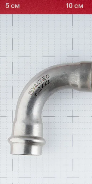 Угол VALTEC (VTi.951.I.002222) 90° 22 мм ВВ нержавеющая сталь