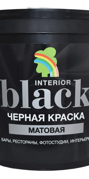 Краска моющаяся Радуга ВД-АК 26 черная 2,7 л