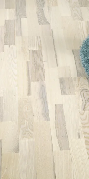 Паркетная доска Polarwood ASH ясень фанк белый матовый 1,678 кв.м 14 мм трехполосная