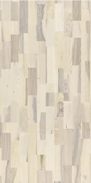 Паркетная доска Polarwood ASH ясень фанк белый матовый 1,678 кв.м 14 мм трехполосная