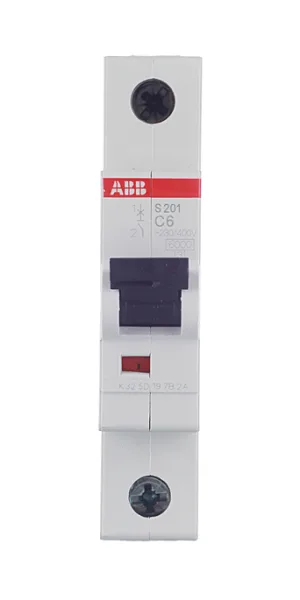 Автоматический выключатель модульный ABB S201 1P 6А тип C 6 кА 220 В (2CDS251001R0064)