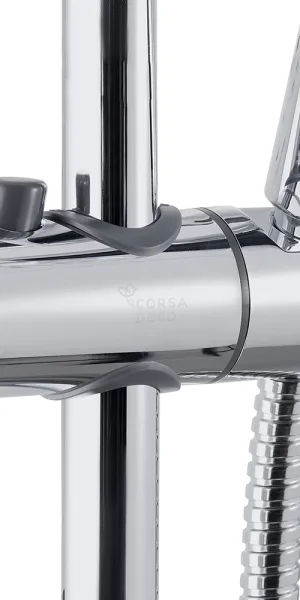 Душевой комплект Corsa Deco CX со шлангом со стойкой хром (SSETCX125S)
